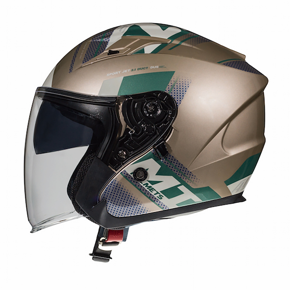 MT Helmets MT Avenue Sideway Gold & Green